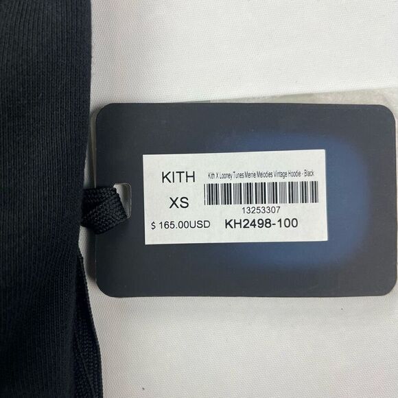 Kith x Looney‎ Tunes Merrie Melodies Hoodie Men's Size X-Small NWT Black - Picture 8 of 11